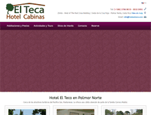 Tablet Screenshot of hotelelteca.com